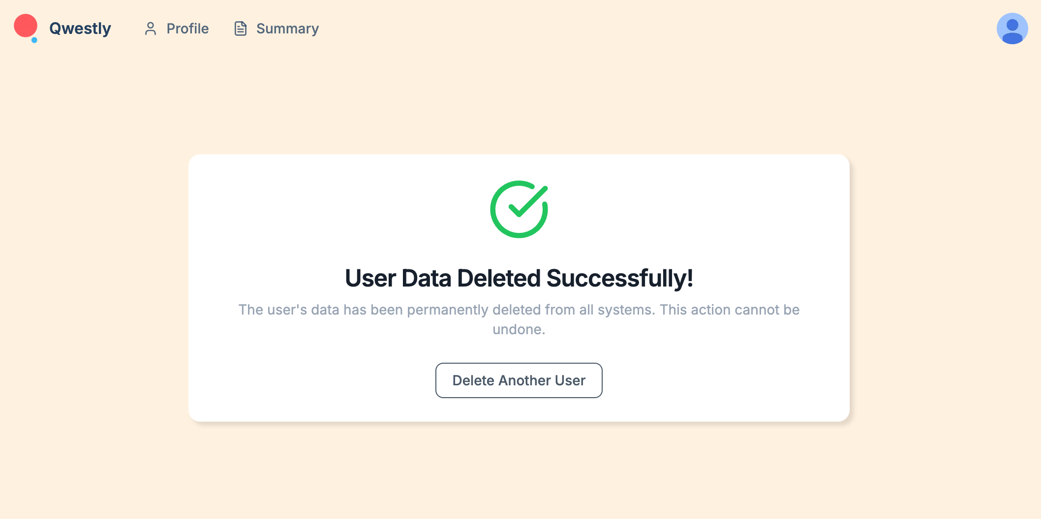 Deletion Success